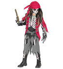 Pirate Skeleton  Shirt With Vest And Belt, Pants, Bandana 