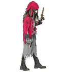 Pirate Skeleton  Shirt With Vest And Belt, Pants, Bandana 