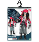 Pirate Skeleton  Shirt With Vest And Belt, Pants, Bandana 