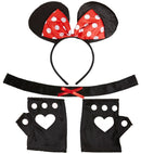 Mouse Set  Ears, Choker, Gloves 