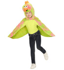 Canary In Soft Plush  Hooded Winged Capewith Mask 