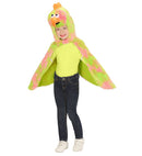 Canary In Soft Plush  Hooded Winged Capewith Mask 