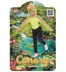 Canary In Soft Plush  Hooded Winged Capewith Mask 