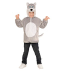 Wolf In Soft Plush  Hoodie With Mask 