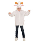 Goat In Soft Plush  Hoodie With Mask 