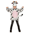 Cow In Soft Plush  Hoodie With Mask 