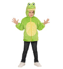 Frog In Soft Plush  Hoodie With Mask 
