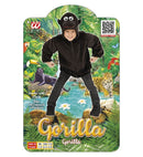 Gorilla In Soft Plush  Hoodie With Mask 