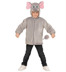 Elephant In Soft Plush  Hoodie With Mask 