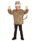Leopard In Soft Plush  Hoodie With Mask 