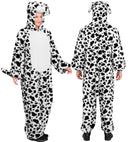 Dalmatian In Soft Plush  Hooded Jumpsuit With Mask 