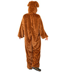 Dog In Soft Plush  Hooded Jumpsuit With Mask 