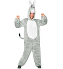 Donkey In Soft Plush  Hooded Jumpsuit With Mask 