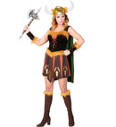 Viking  Dress With Cape, Arm Pieces, Helmet 