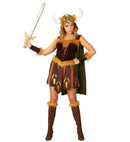 Viking  Dress With Cape, Arm Pieces, Helmet 