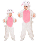 Bunny In Soft Plush  Hooded Jumpsuit With Mask 