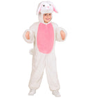 Bunny In Soft Plush  Hooded Jumpsuit With Mask 