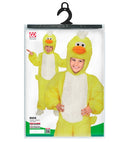 Duck In Soft Plush  Hooded Jumpsuit Withmask 