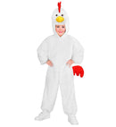 Chicken In Soft Plush  Hooded Jumpsuit With Mask 