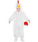 Chicken In Soft Plush  Hooded Jumpsuit With Mask 