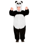Panda In Soft Plush  Hooded Jumpsuit With Mask 