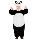 Panda In Soft Plush  Hooded Jumpsuit With Mask 