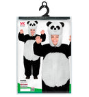Panda In Soft Plush  Hooded Jumpsuit With Mask 