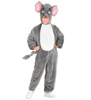 Elephant In Soft Plush  Hooded Jumpsuit With Mask 