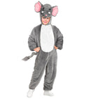 Elephant In Soft Plush  Hooded Jumpsuit With Mask 