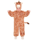 Giraffe In Soft Plush  Hooded Jumpsuit With Mask 
