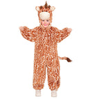 Giraffe In Soft Plush  Hooded Jumpsuit With Mask 