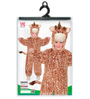 Giraffe In Soft Plush  Hooded Jumpsuit With Mask 