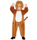 Lion In Soft Plush  Hooded Jumpsuit Withmask 