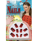 Set Of 10 Ladybug Nails