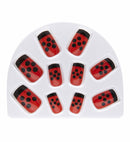 Set Of 10 Ladybug Nails