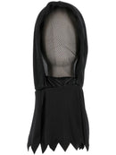 Ghoul Hood See Through Mask Adult Black Halloween Costume Accessory 2