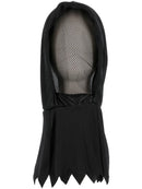 Ghoul Hood See Through Mask Adult Black Halloween Costume Accessory 2