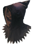 Ghoul Hood See Through Mask Adult Black Halloween Costume Accessory 1