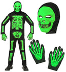 3D Skeleton  Jumpsuit, Hooded Mask, Gloves 