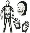 3D Skeleton  Jumpsuit, Hooded Mask, Gloves 