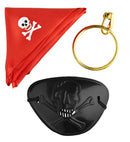 Pirate Set  Bandana, Eyepatch, Earring 