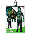 Toxic Skeleton  Jumpsuit, Hooded Mask 