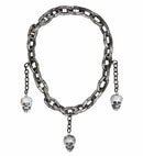 Chain Necklace With Skulls
