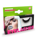 Black Thick Eyelashes In Box With Glass Bottle Glue