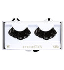 Black Lace Eyelashes In Box Withglass Bottle Glue