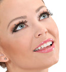 Black Fashion Tattoo Eyelashes In Box With Glass Bottle Glue