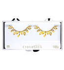 Gold Fashion Tattoo Eyelashes In Box With Glass Bottle Glue