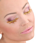 Gold Fashion Tattoo Eyelashes In Box With Glass Bottle Glue