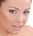 Gold Fashion Tattoo Eyelashes In Box With Glass Bottle Glue