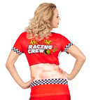 Racer Babe  Photorealistic Sublimation Printed T-Shirt 